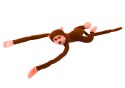 Maskotka Pluszowa Małpka z Dźwiękiem Ciemno Brązowa 60 cm Maskotka Pluszowa Małpka z Dźwiękiem Ciemno Brązowa 60 cm