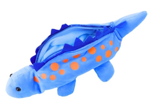 Pluszowy Dinozaur Piórnik Schowek Zawieszka Niebieski Pluszowy Dinozaur Piórnik Schowek Zawieszka Niebieski