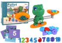 Zabawka Edukacyjna Dinozaur Waga Działania Matematyczne Zabawka Edukacyjna Dinozaur Waga Działania Matematyczne