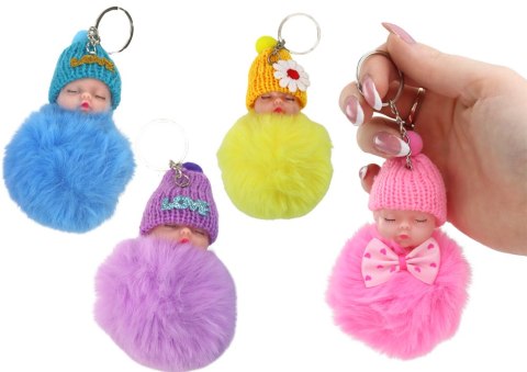 Breloczek Pompon Laleczka Zawieszka Do Kluczy Torebki Mix Breloczek Pompon Laleczka Zawieszka Do Kluczy Torebki Mix