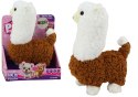 Lama Interaktywne Zwierzątko Alpaka Brązowa Chodzi Gra 23 cm Lama Interaktywne Zwierzątko Alpaka Brązowa Chodzi Gra 23 cm