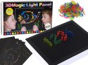Magiczna Tablica Edukacyjna 3D Podświetlana Układanka 180 ele. Magiczna Tablica Edukacyjna 3D Podświetlana Układanka 180 ele.