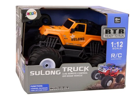 Auto Terenowe Zdalnie Sterowane 2.4G RC 1:12 Pomarańczowy Auto Terenowe Zdalnie Sterowane 2.4G RC 1:12 Pomarańczowy