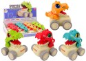Autko Dinozaur Jeżdżący Z Napędem Auto Dla Najmłodszych MIX Autko Dinozaur Jeżdżący Z Napędem Auto Dla Najmłodszych MIX
