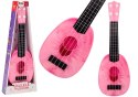 Ukulele Dla Dzieci Mini Gitara 4 Struny Motyw Brzoskwini Gitarka Różowa 15″ Ukulele Dla Dzieci Mini Gitara 4 Struny Motyw Brzoskwini Gitarka Różowa 15″