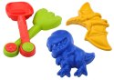 Zestaw Do Piasku Wiaderko Łopatka Grabki Foremki Dinozaury Zestaw Do Piasku Wiaderko Łopatka Grabki Foremki Dinozaury