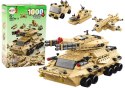 Zestaw Klocków Czołg Wojskowy Militarny Piaskowy 1000 El Zestaw Klocków Czołg Wojskowy Militarny Piaskowy 1000 El