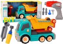 Ciężarówka Wywrotka Kreskówkowa Do Skręcania DIY Turkusowa Ciężarówka Wywrotka Kreskówkowa Do Skręcania DIY Turkusowa