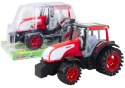 Duży Traktor Farmerski Rolniczy Napęd Czerwony Duży Traktor Farmerski Rolniczy Napęd Czerwony