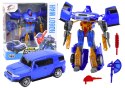 Robot Auto 2w1 Transformacja Akcesoria Broń Niebieski Robot Auto 2w1 Transformacja Akcesoria Broń Niebieski