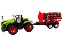 Traktor Farmerski Z Przyczepą Na Drewno 9 Bali Drzewa Napęd Zielony Traktor Farmerski Z Przyczepą Na Drewno 9 Bali Drzewa Napęd Zielony