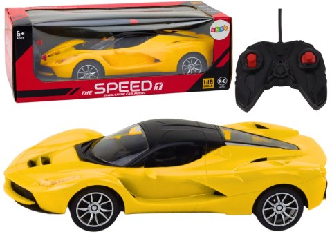 Samochód RC 1:16 Zdalnie Sterowany Sportowy Żółte Auto Samochód RC 1:16 Zdalnie Sterowany Sportowy Żółte Auto