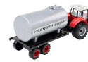 Traktor Rolniczy Koparka z Cysterną Napęd Czerwony Traktor Rolniczy Koparka z Cysterną Napęd Czerwony