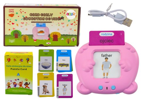 Tablet Do Kart Edukacyjnych Nauka Języka Polski Angielski 224 Słowa Różowy Tablet Do Kart Edukacyjnych Nauka Języka Polski Angielski 224 Słowa Różowy