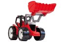 Traktor LENA Spychacz Czerwono Biały Z Ruchomą Łyżką Traktor LENA Spychacz Czerwono Biały Z Ruchomą Łyżką