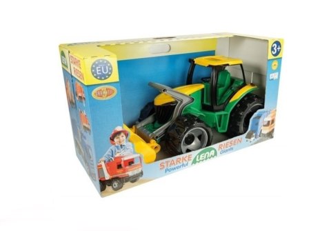 Traktor Spychacz LENA Zielono Żółty Ruchoma Łyżka Traktor Spychacz LENA Zielono Żółty Ruchoma Łyżka