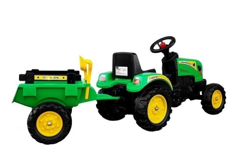 Traktor Branson z Przyczepą Zielony Pedały 135 cm Traktor Branson z Przyczepą Zielony Pedały 135 cm