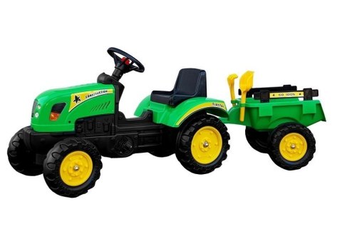 Traktor Branson z Przyczepą Zielony Pedały 135 cm Traktor Branson z Przyczepą Zielony Pedały 135 cm