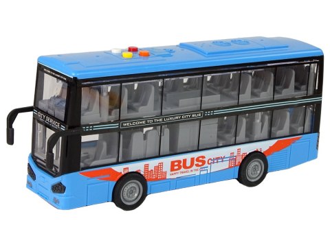 Autobus Dwupiętrowy Niebieski Dźwięk Światła Autobus Dwupiętrowy Niebieski Dźwięk Światła