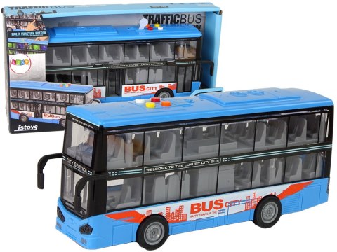 Autobus Dwupiętrowy Niebieski Dźwięk Światła Autobus Dwupiętrowy Niebieski Dźwięk Światła