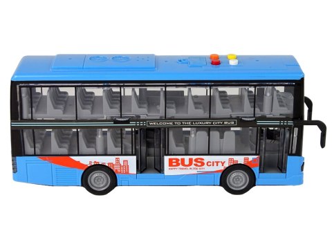 Autobus Dwupiętrowy Niebieski Dźwięk Światła Autobus Dwupiętrowy Niebieski Dźwięk Światła