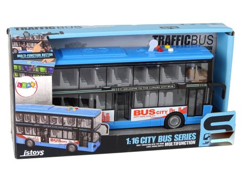 Autobus Dwupiętrowy Niebieski Dźwięk Światła Autobus Dwupiętrowy Niebieski Dźwięk Światła