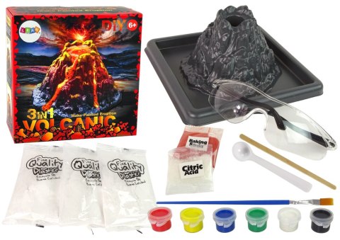 Zestaw 2w1 DIY Wulkan Wykopaliska Gips Erupcja Zestaw 2w1 DIY Wulkan Wykopaliska Gips Erupcja