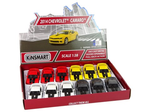 Metalowe Autko Chevrolet Camaro 1:38 4 Kolory Napęd HXKT187 Metalowe Autko Chevrolet Camaro 1:38 4 Kolory Napęd HXKT187