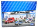 Metalowe Autko Mini Van Straż Pożarna Policja 8cm Metalowe Autko Mini Van Straż Pożarna Policja 8cm