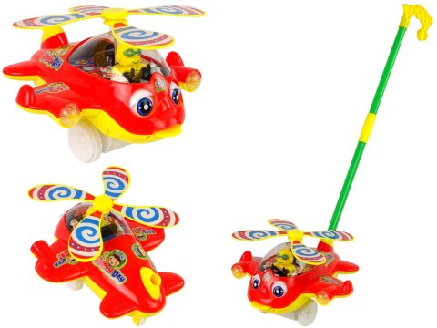 Samolot Pchacz Dzwonek Kij Pilot Czerwony Samolot Pchacz Dzwonek Kij Pilot Czerwony