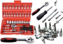 Zestaw Kluczy Nasadowych 1/4" - 46 Elementów w Walizce Zestaw Kluczy Nasadowych 1/4" - 46 Elementów w Walizce