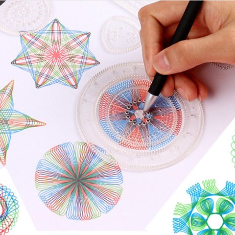 Zestaw Edukacyjny Spirograf Pisaki 27 Elementów Zestaw Edukacyjny Spirograf Pisaki 27 Elementów