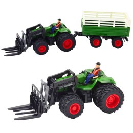 Traktor ośmiokołowy z widłami RC