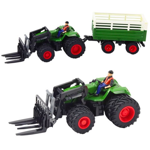 Traktor ośmiokołowy z widłami RC Traktor ośmiokołowy z widłami RC
