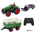 Traktor z widłami i przyczepą RC Traktor z widłami i przyczepą RC