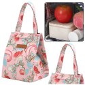 Torba Termiczna Izolacyjna Śniadaniowa Lunch Bag Różowa Kwiaty 25cm Torba Termiczna Izolacyjna Śniadaniowa Lunch Bag Różowa Kwiaty 25cm