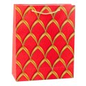 Torba Prezentowa Elegancka Złote Zdobienia 32 x 26 x 12 cm Torba Prezentowa Elegancka Złote Zdobienia 32 x 26 x 12 cm