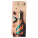 Torba Prezentowa Papierowa Na Butelkę Szampan Pastelowa 35 x 12 x 9 cm Torba Prezentowa Papierowa Na Butelkę Szampan Pastelowa 35 x 12 x 9 cm