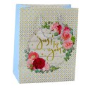 Torba Prezentowa Wzory Kwiaty Best Wishes 23 x 18 x 10,5 cm Torba Prezentowa Wzory Kwiaty Best Wishes 23 x 18 x 10,5 cm