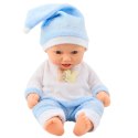 Lalka Bobas W Niebieskiej Piżamce Czapeczka z Pomponem Lalka Bobas W Niebieskiej Piżamce Czapeczka z Pomponem