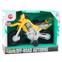 Motor Crossowy Off-Road Napęd Światła Dźwięki Żółty Motor Crossowy Off-Road Napęd Światła Dźwięki Żółty