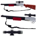 Karabin Strzelba Rekwizyt Pasek Na Ramię Luneta Brązowy Dźwięki 65cm Karabin Strzelba Rekwizyt Pasek Na Ramię Luneta Brązowy Dźwięki 65cm