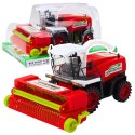 Kombajn Rolniczy Farmerski Z Hederem Napęd Czerwony Kombajn Rolniczy Farmerski Z Hederem Napęd Czerwony