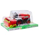 Kombajn Rolniczy Farmerski Z Hederem Napęd Czerwony Kombajn Rolniczy Farmerski Z Hederem Napęd Czerwony