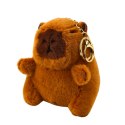 Plecak Miejski Szkolny Kapibara Brelok Przypinki Beżowy Kremowy 25L 42cm Plecak Miejski Szkolny Kapibara Brelok Przypinki Beżowy Kremowy 25L 42cm