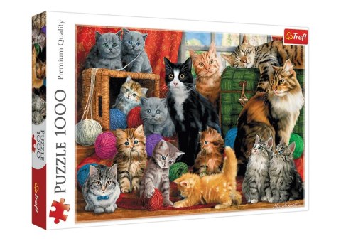 Puzzle 1000 el. Kocie Spotkanie Trefl 10555 Puzzle 1000 el. Kocie Spotkanie Trefl 10555