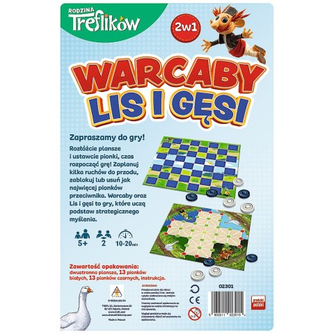 Warcaby, lis i gęsi 02301 Warcaby, lis i gęsi 02301