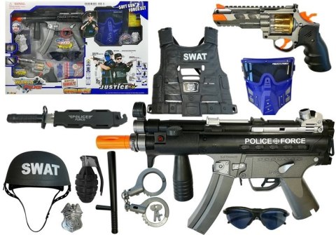 Zestaw Policyjny Pistolet na strzałki MP5 Rewolwer Zestaw Policyjny Pistolet na strzałki MP5 Rewolwer