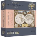 1000 Puzzle Drewniane - Antyczna mapa świata 20144