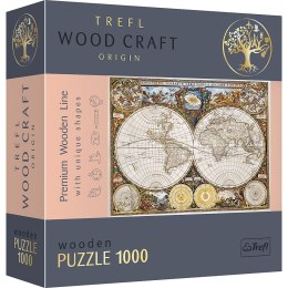 1000 Puzzle Drewniane - Antyczna mapa świata 20144